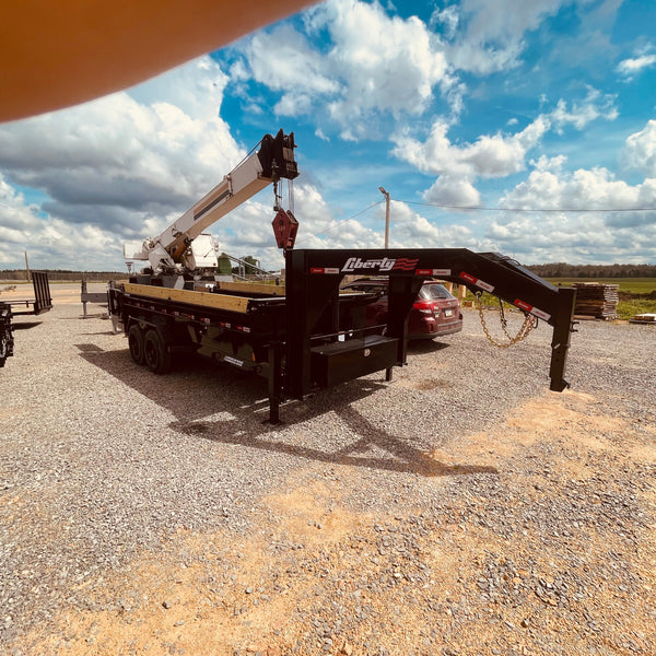 2025 Liberty 7x16 Gooseneck Dump 16K GVWR