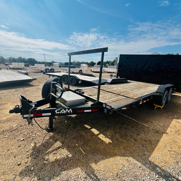 PREOWNED 2020 CAM SUPERLINE 7X20 EXTRA WIDE SPLIT TILT 18400 GVWR