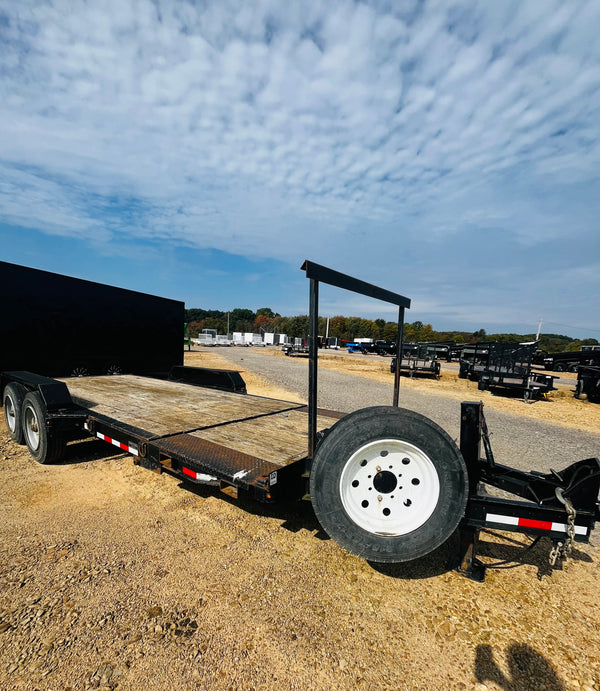PREOWNED 2020 CAM SUPERLINE 7X20 EXTRA WIDE SPLIT TILT 18400 GVWR