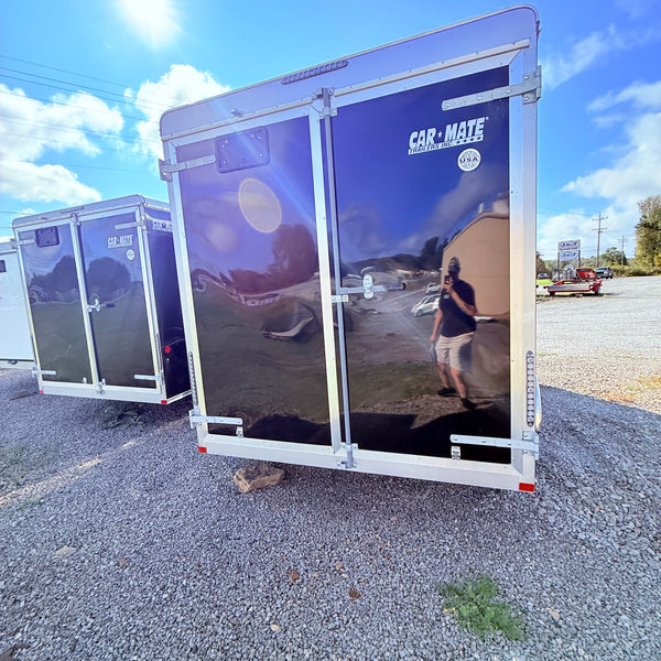 2026 Car Mate 7x14 HD Custom w/ BARN DOORS & 12" Additional Height