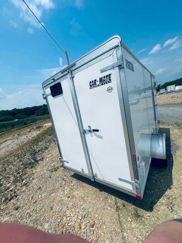 2025 CAR MATE 6X12 V-SPORT w/ Barn Doors & 6" Additional Height