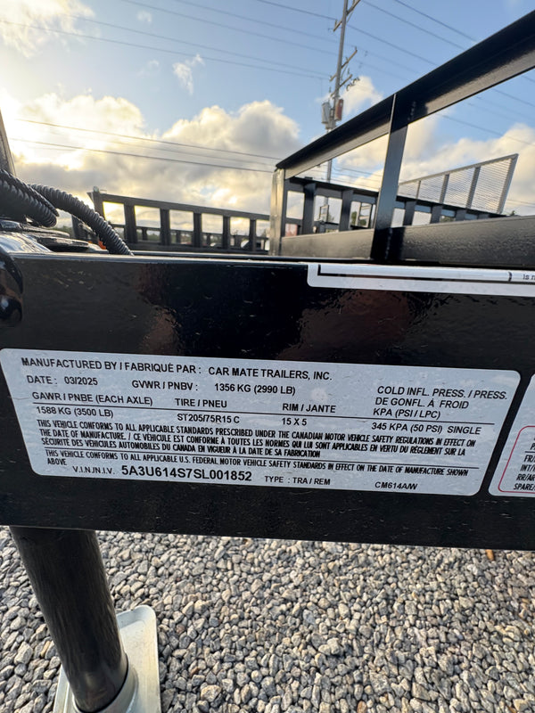 2025 Car Mate 6x14 Angle Iron
