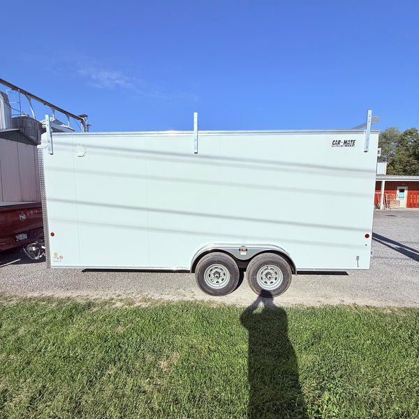 2025 Car Mate 7x18 Contractor Package #1 / Toolbox Package #2 / 9990# GVWR