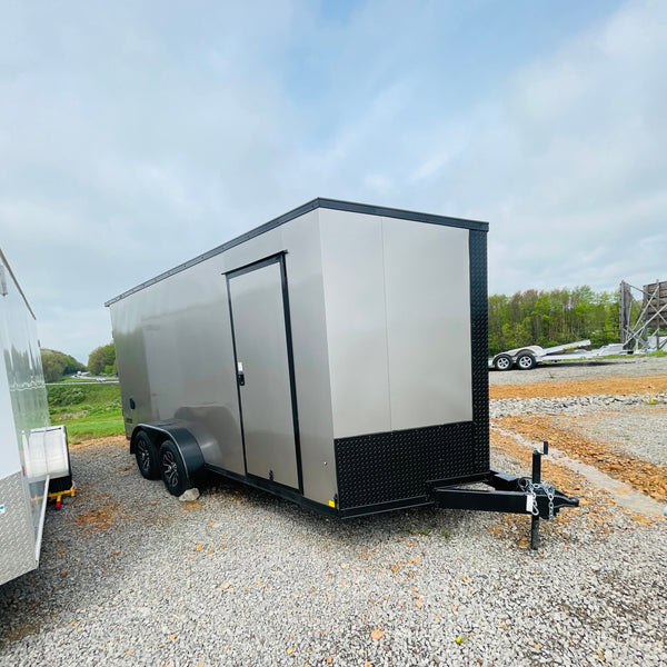 2024 PACE 7X16 JOURNEY BLACKOUT W/ RAMP DOOR & 12" ADDITIONAL HEIGHT