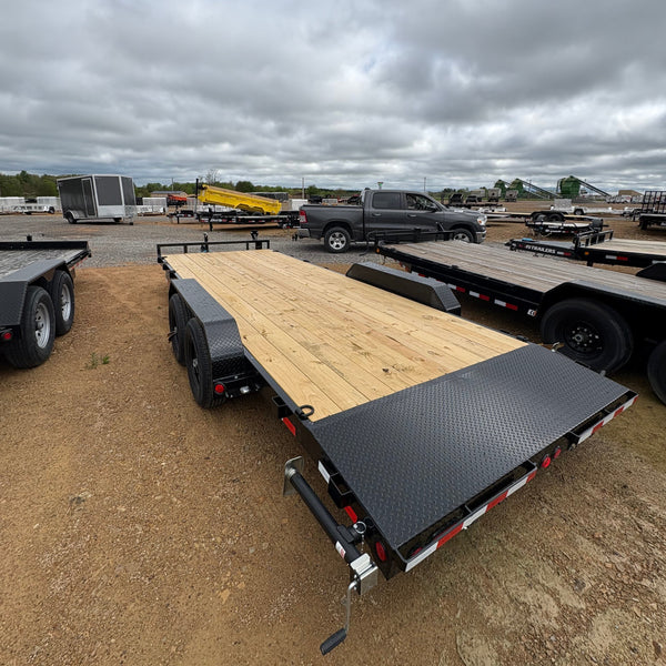 2026 PJ CE 7X20 EQUIPMENT HAULER w/ Dove and SLIDE IN ramps 9990#
