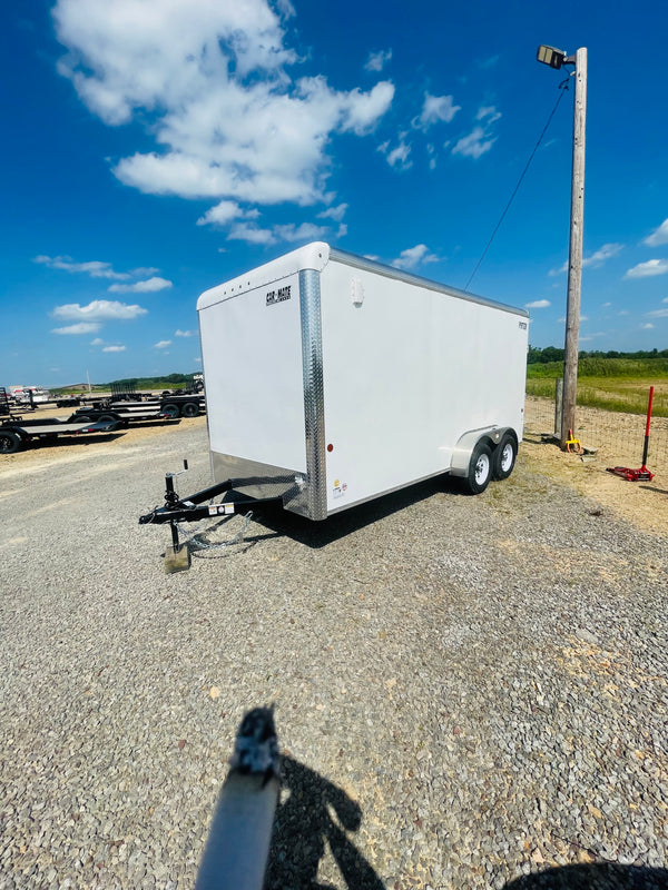 2025 Car Mate 7x16 Sportster w/ Ramp Door & 12" Added Height