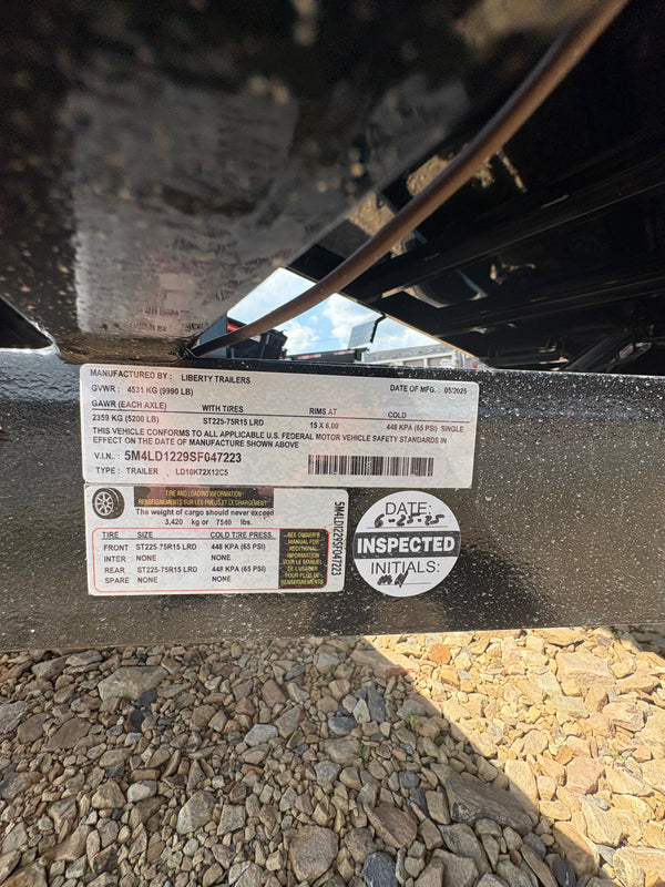 2025 Liberty 6x12 Dump 10K- Ramps and Tarp