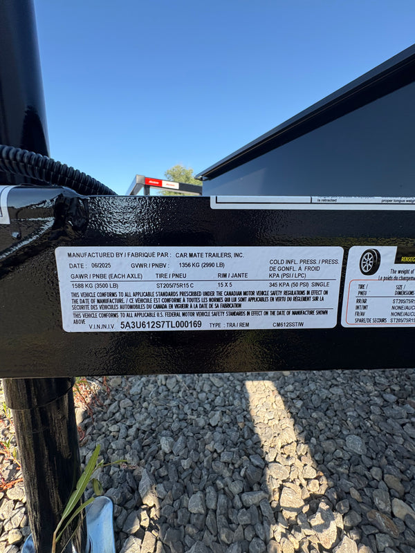 2026 Car Mate 6x12 SST