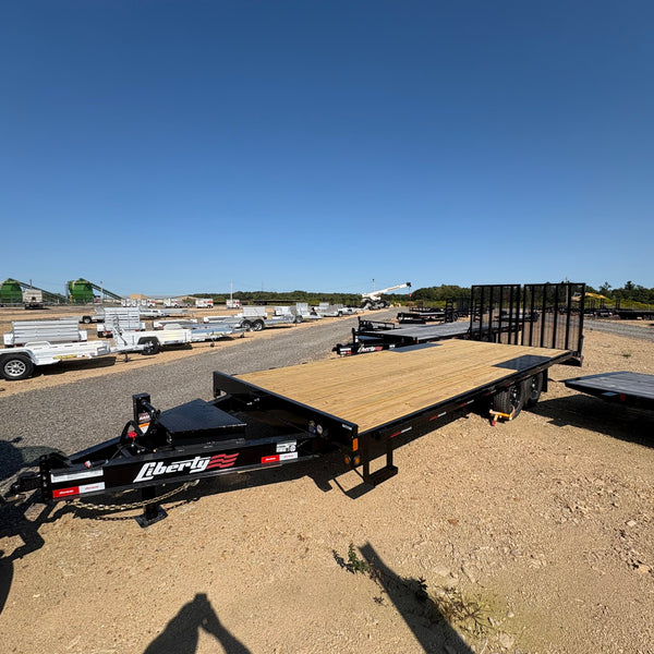 2025 Liberty 8.5x23 Deckover Flatbed 14k GVWR w/ HD Ramps