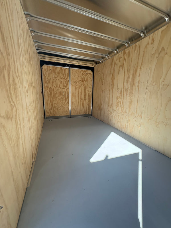 2026 Car Mate 7x16 Custom Cargo W/ BARN DOORS & 12" ADDED HEIGHT