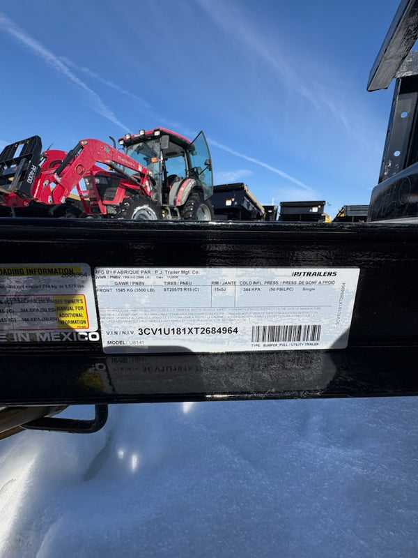 2026 PJ (U8) 7X14 UTILITY