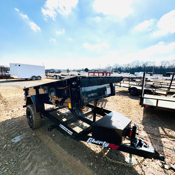 2026 LIBERTY 5X10 DUMP TRAILER 5K GVWR w/ Tarp/RAMPS
