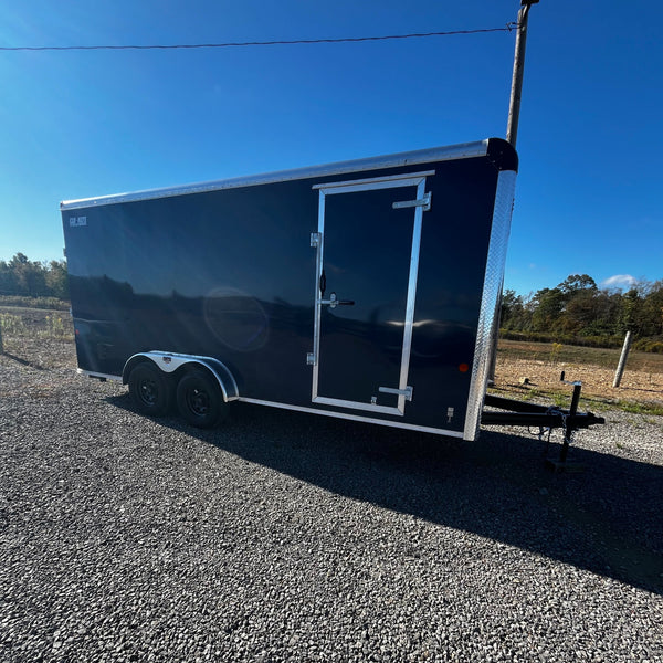 2026 CAR MATE 7X18 CUSTOM CARGO W/RAMP / 12"^/STEP OUT AWNING