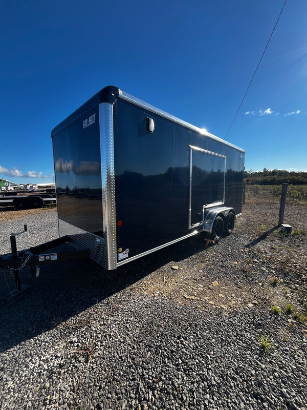 2026 CAR MATE 7X18 CUSTOM CARGO W/RAMP / 12"^/STEP OUT AWNING