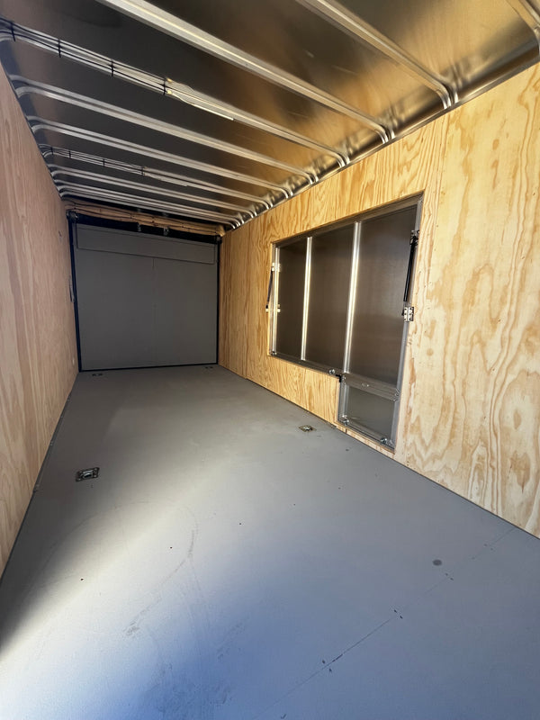 2026 CAR MATE 7X18 CUSTOM CARGO W/RAMP / 12"^/STEP OUT AWNING
