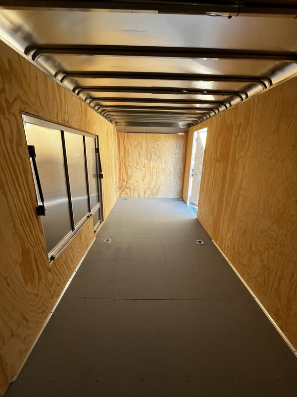 2026 CAR MATE 7X18 CUSTOM CARGO W/RAMP / 12"^/STEP OUT AWNING