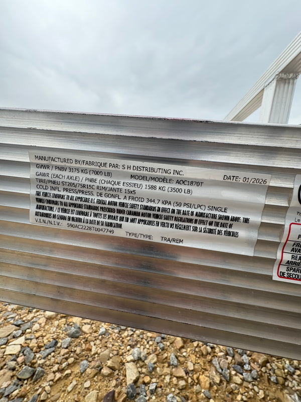 2026 SPORT HAVEN 7X18 7K CAR HAULER