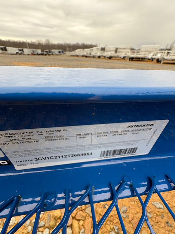 2026 PJ (T1) 81"x16' Single Axle HD Tilt 7000# GVWR