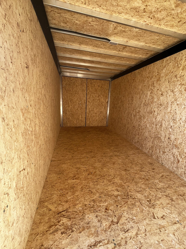 2026 DURABULL ALUMINUM 7X16 Contractor Trailer W/ WALK ON 3/4" ROOF