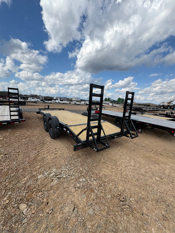 2026 PJ 7x20 EV Equipment Trailer w/ 14 Ply Tires/ Stand up ramps