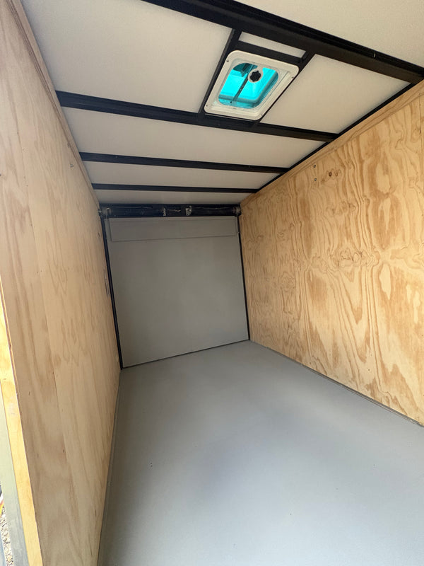 2026 CAR MATE 7X14 CUSTOM CARGO W/ 18"^/ RAMP/ LADDER RACKS