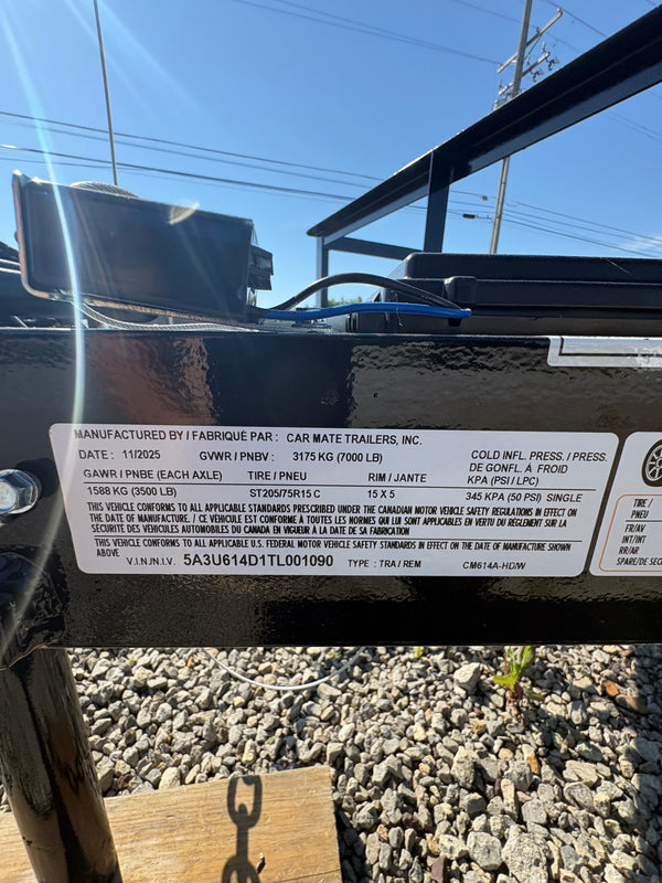 2026 CARMATE 6X14 ANGLE IRON 7K GVWR (80")