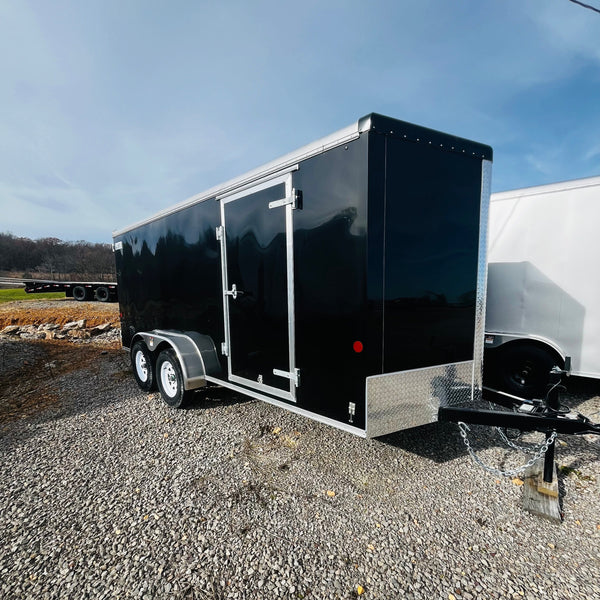 2025 Car Mate 7x16 V-Sport w/ Barn Doors 7K