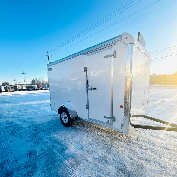 2026 Car Mate 6x12 Sportster w/ Barn Doors & 6" Additional Height