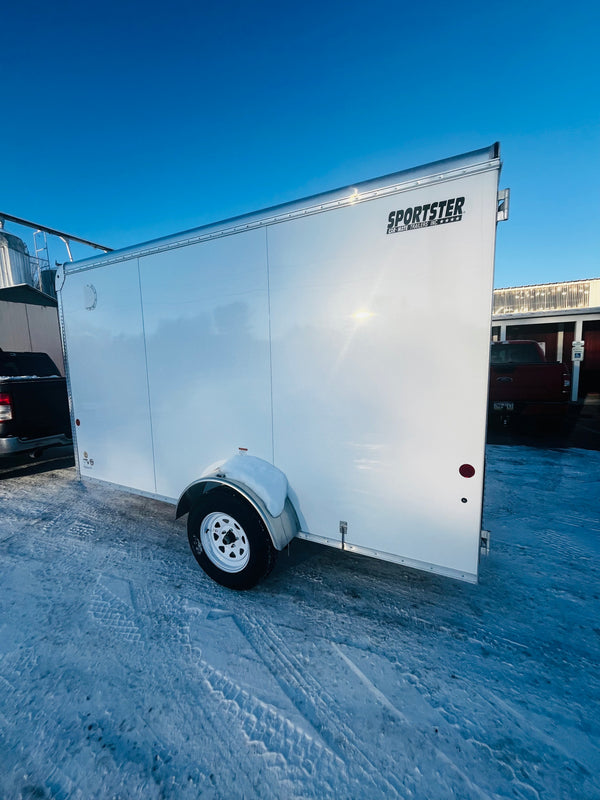 2026 Car Mate 6x12 Sportster w/ Barn Doors & 6" Additional Height