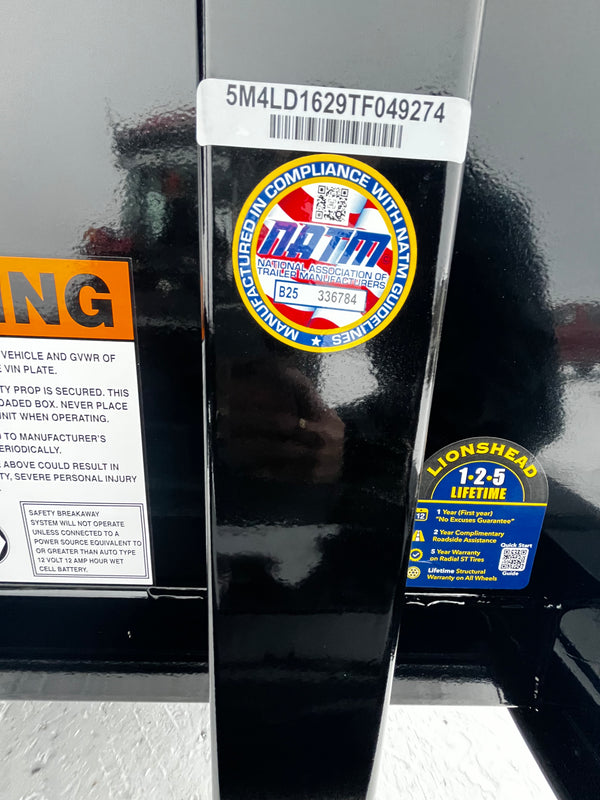 2026 LIBERTY 7X16 TELESCOPIC DUMP W/ TARP KIT/RAMPS/ 15K GVWR