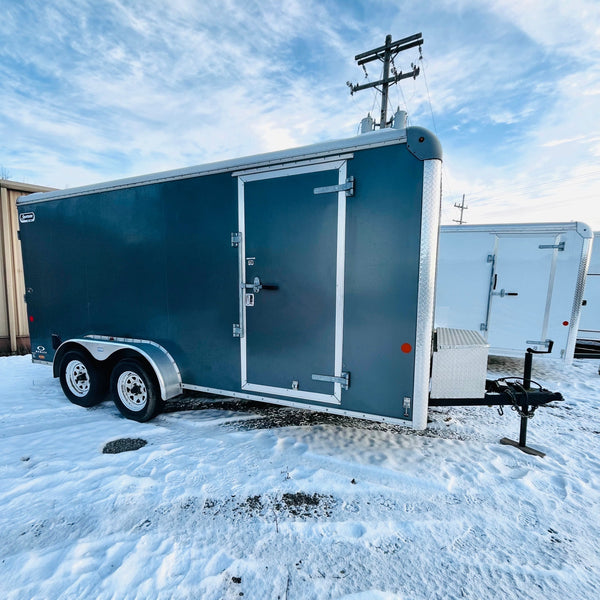 PRE OWNED 2012 CAR MATE 7X16 SPORTSTER RACE TRAILER