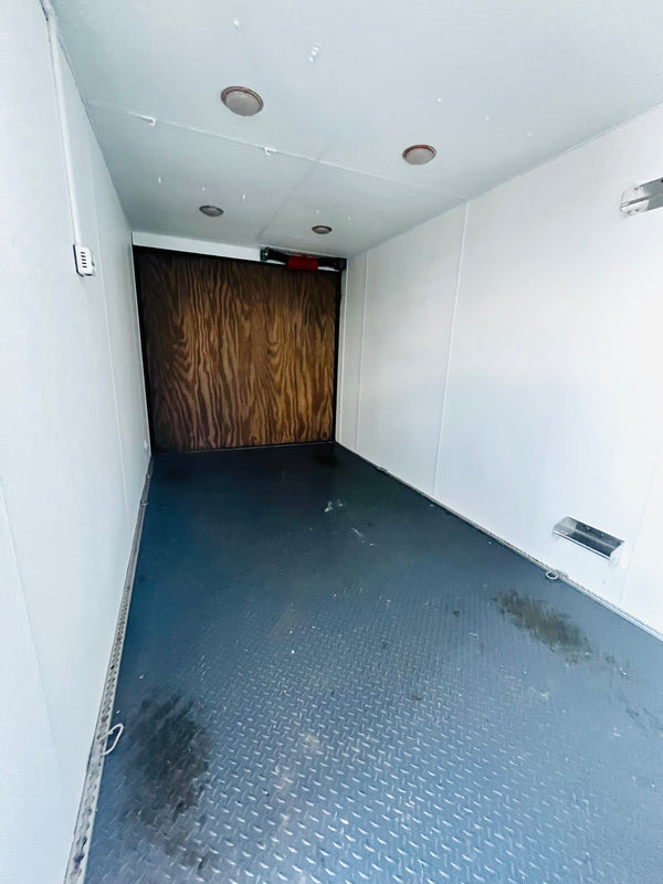 PRE OWNED 2012 CAR MATE 7X16 SPORTSTER RACE TRAILER