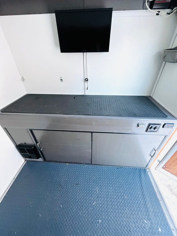 PRE OWNED 2012 CAR MATE 7X16 SPORTSTER RACE TRAILER