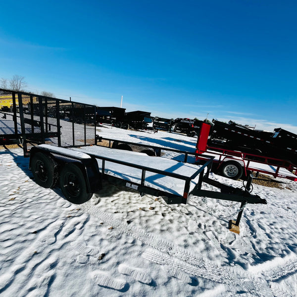 2026 CAR MATE 6X12 ANGLE IRON TANDEM 7K GVWR