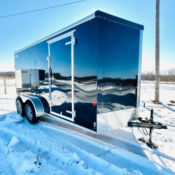 2026 Car Mate 7x14 Liberty Sport w/ Ramp Door/ 7' TALL