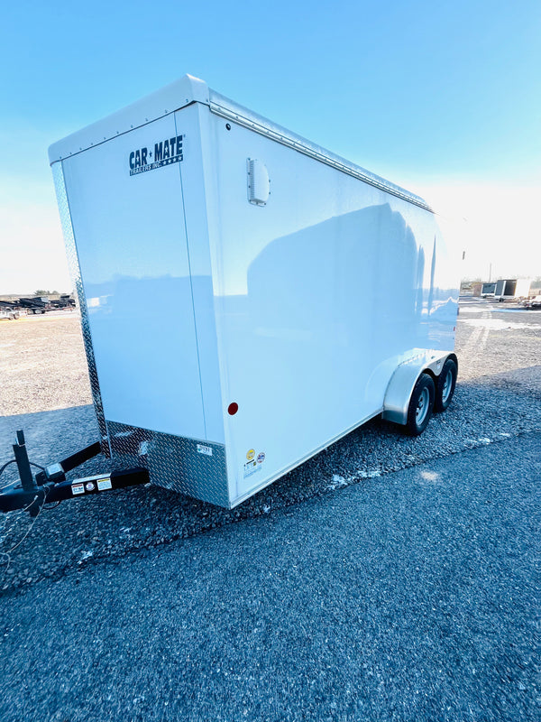 2026 Car Mate 7x14 V-Sportster W/ 6"^/ RAMP DOOR