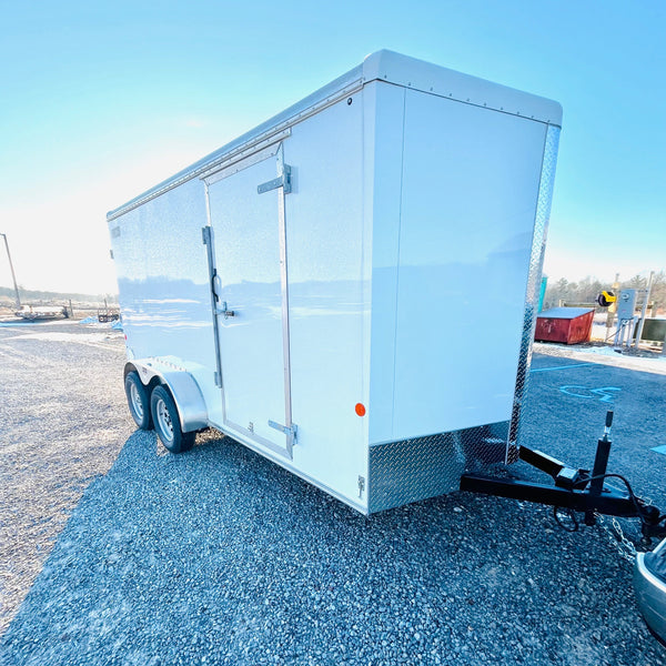 2026 Car Mate 7x14 V-Sportster W/ 6"^/ RAMP DOOR