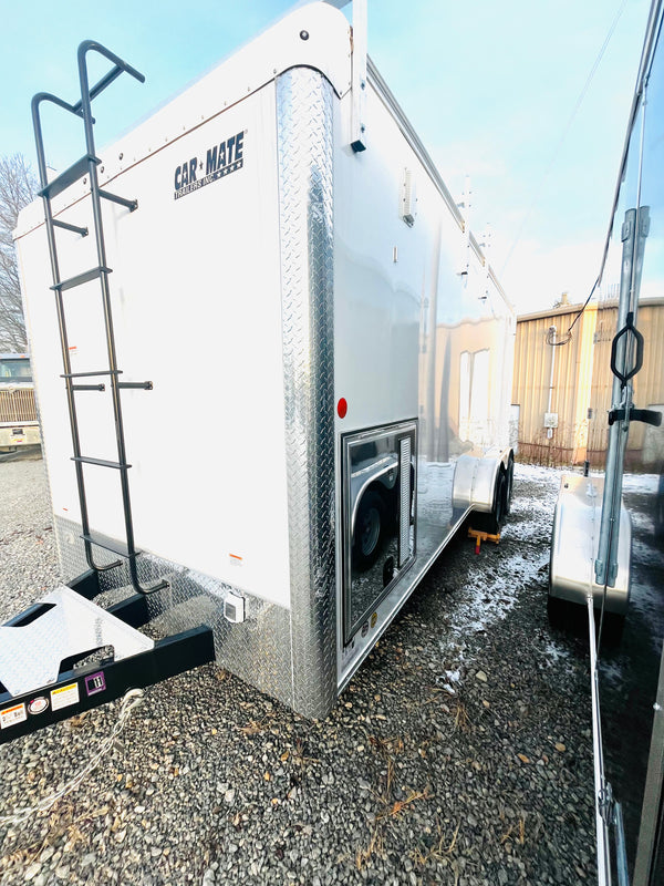 2025 Car Mate 7x18 Contractor Toolbox Package #2 / 9990# GVWR/ Gen Door