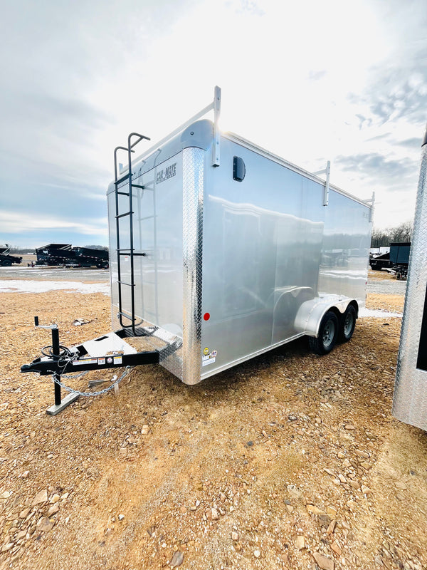 2026 Car Mate 7x16 Contractor Package #1 W/ ADDITIONAL 6"^/BARN DOORS