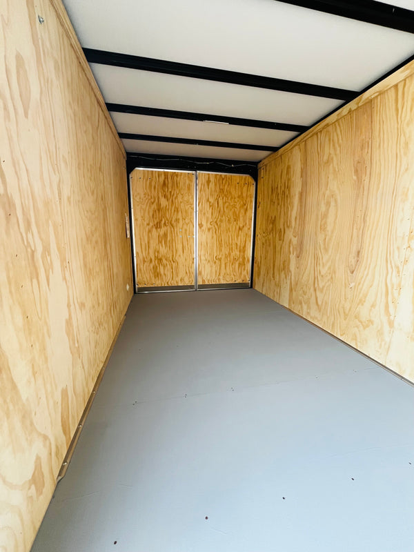 2026 Car Mate 7x16 Contractor Package #1 W/ ADDITIONAL 6"^/BARN DOORS