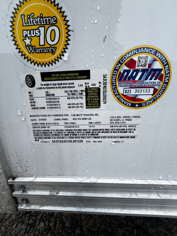 2025 CAR MATE 8X24 CUSTOM CAR