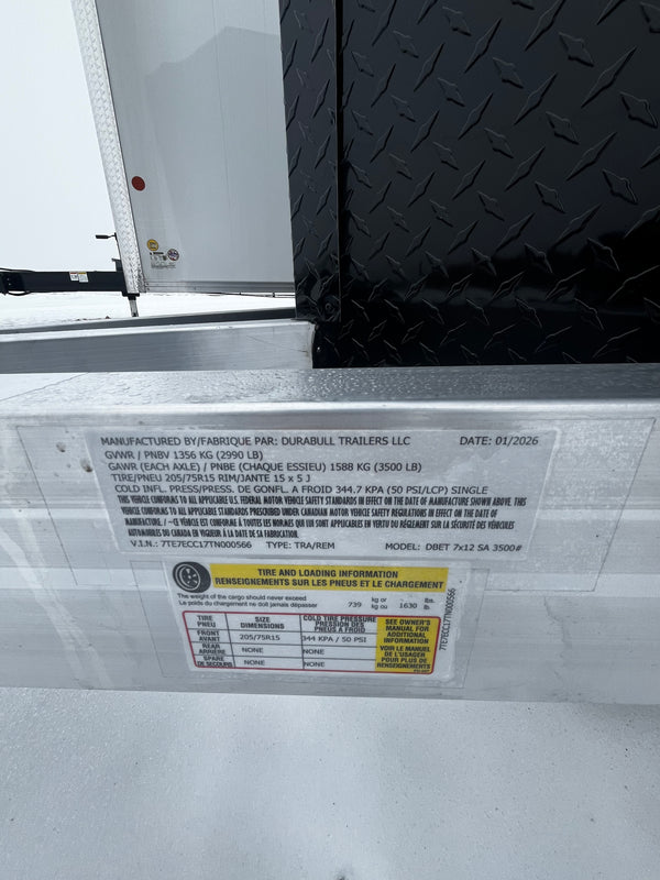 2026 DuraBull 84"x12' ALL ALUMINUM Elite w/ Ramp Door