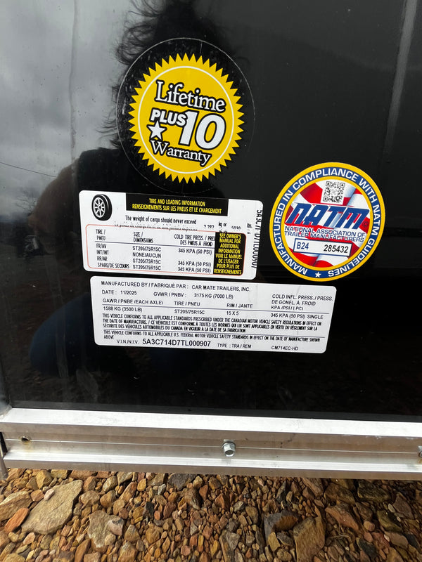 2026 CAR MATE 7X14 HD SPORTSTER W/ BARN DOORS