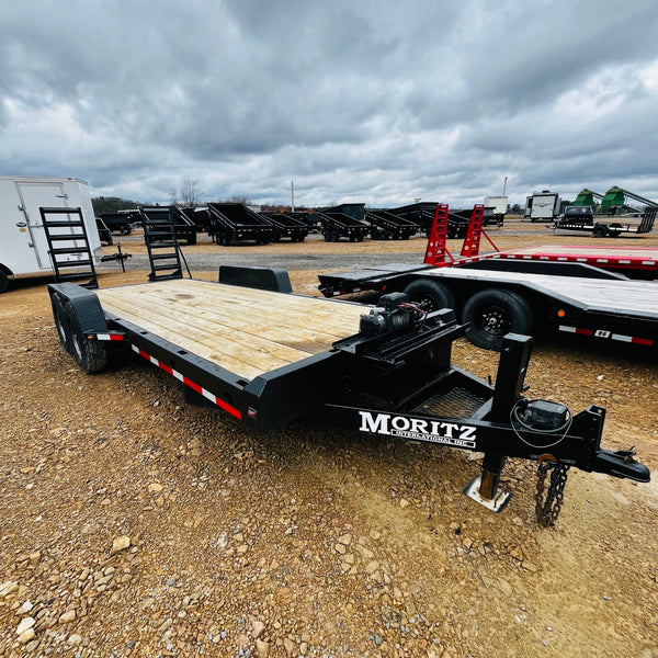 Pre Owned Moritz 7x18 14K GVWR Equipment Trailer w/ Winch