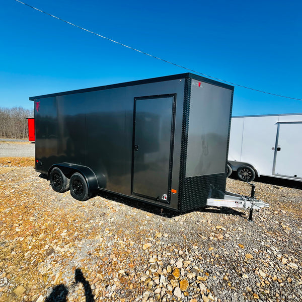 2026 DURABULL ALUMINUM 7X16 ELITE W/ RAMP & 6" ADDITIONAL HEIGHT/ WALK ON ROOF