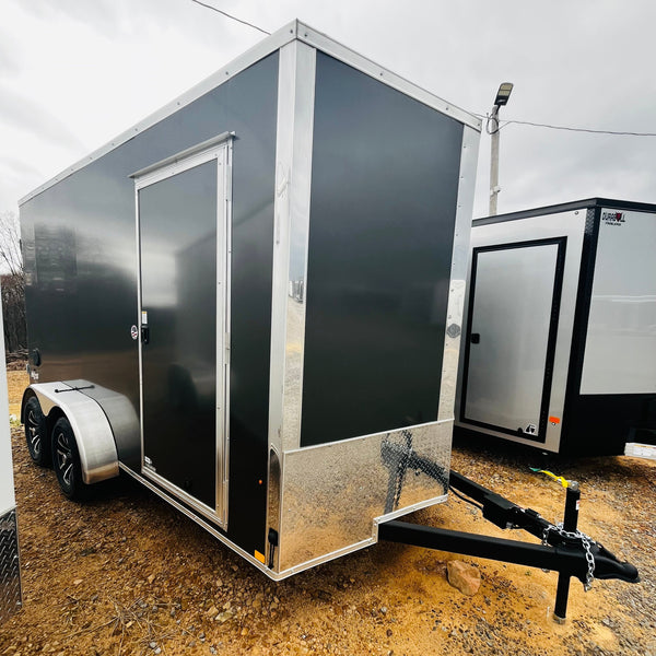 2026 PACE 7X14 OUTBACK DLX COMPOSITE SIDING barn doors