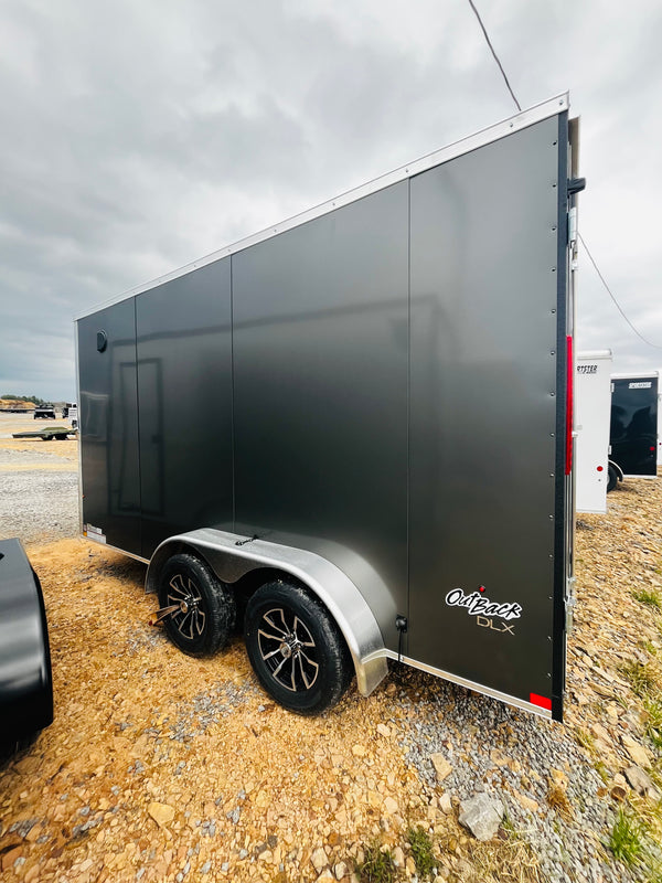 2026 PACE 7X14 OUTBACK DLX COMPOSITE SIDING barn doors