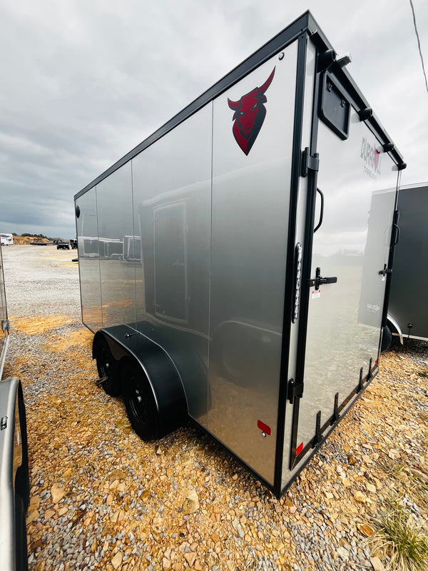 2026 DuraBull 7x14 Elite Cargo Trailer/6"^/RAMP/BLACKOUT PACKAGE