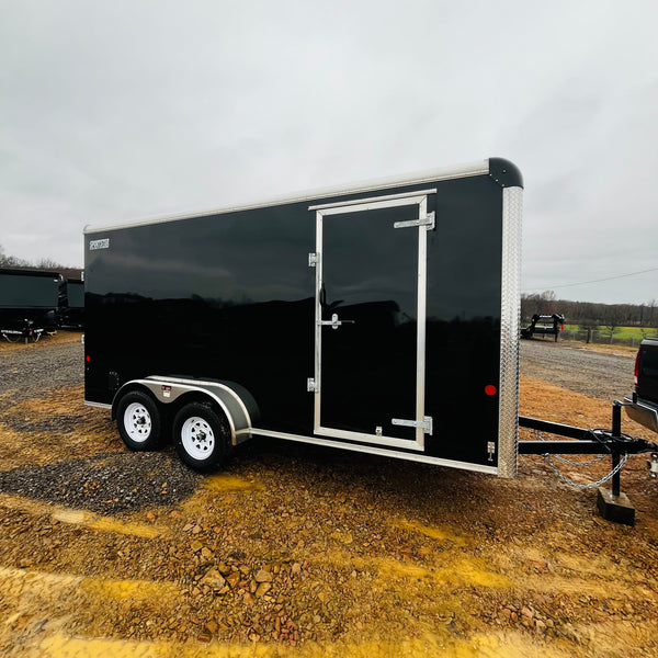 2026 Car Mate 7x16 Sportster w/ Ramp Door & 12" Added Height