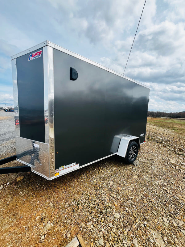 2026 Pace 6x12 Outback DLX w/ Barn Doors/ Composite Siding/ Translucent roof